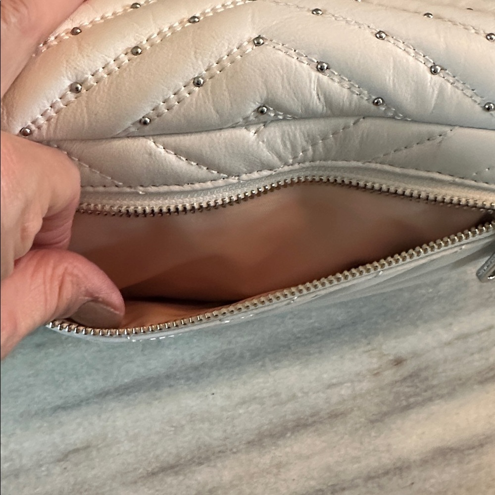 REBECCA MINKOFF QUILTED/STUDDED SLING BAG/BUM BAG 😊NWOT - Picture 7 of 9